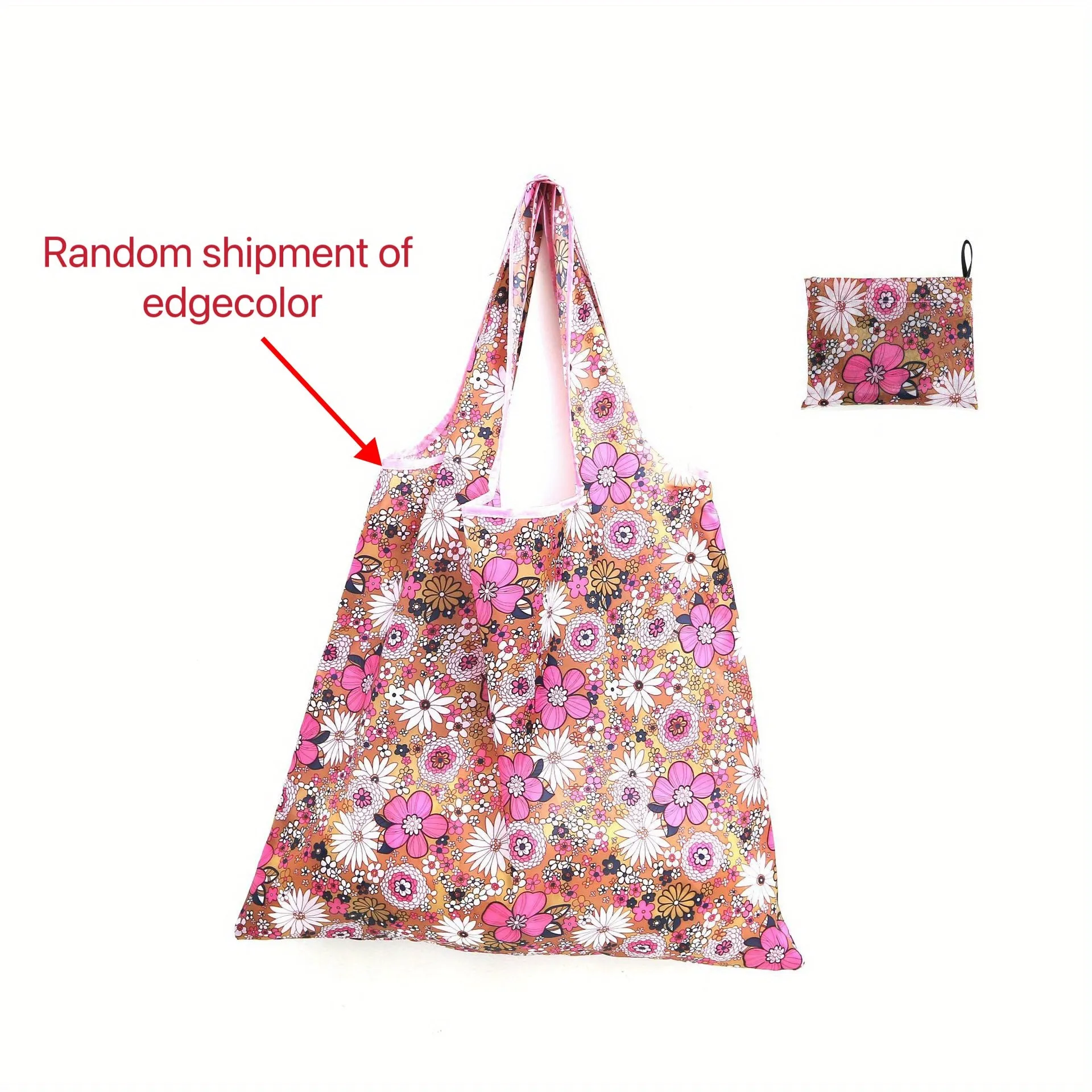 Cartoon Foldable Tote Spacious and Portable Shopping Bag