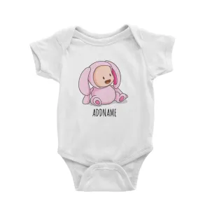 Cartoon Rabbit Baby White White Baby Romper