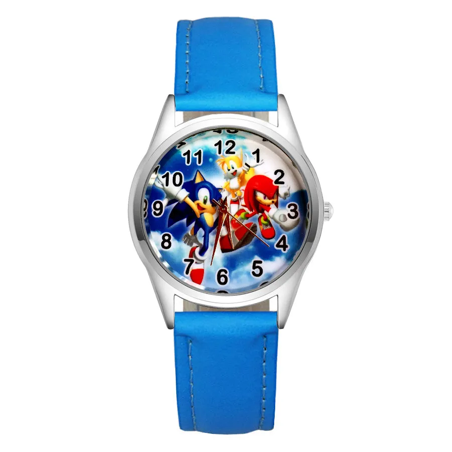 Cartoon Wrist Watches Pretty Hedgehog Style Children's Women's Students Girls Boys Quartz Leather Silicone Strap Clock