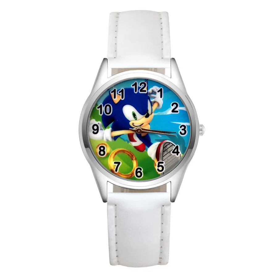 Cartoon Wrist Watches Pretty Hedgehog Style Children's Women's Students Girls Boys Quartz Leather Silicone Strap Clock