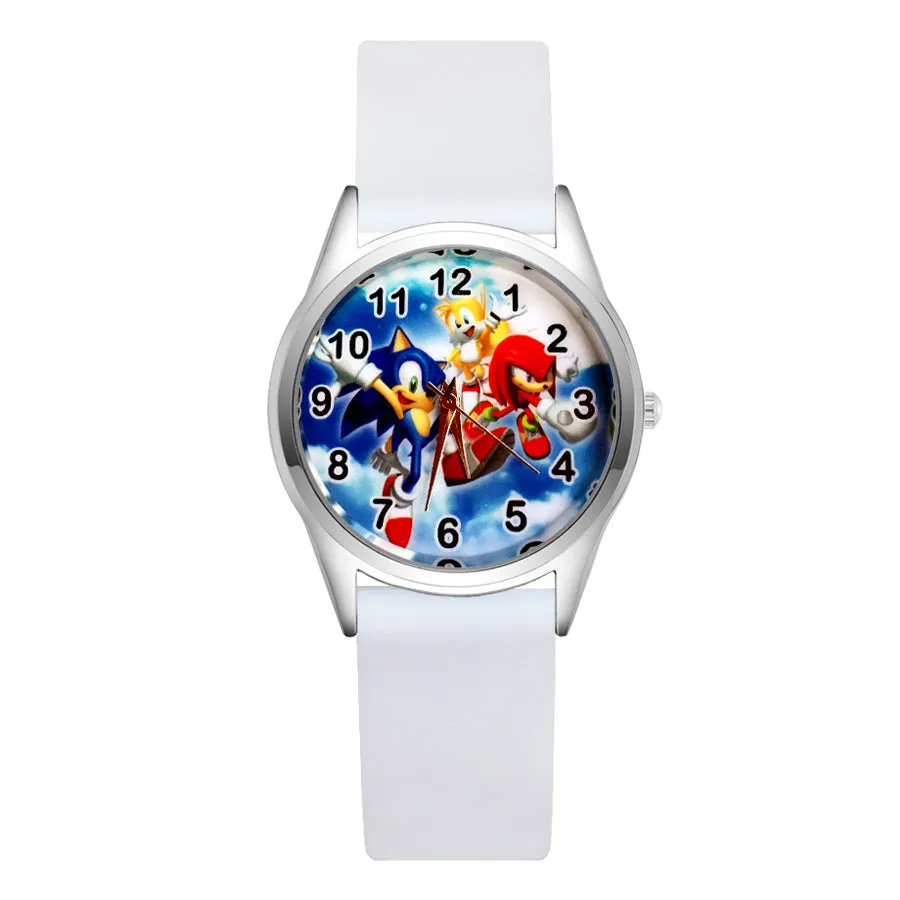 Cartoon Wrist Watches Pretty Hedgehog Style Children's Women's Students Girls Boys Quartz Leather Silicone Strap Clock