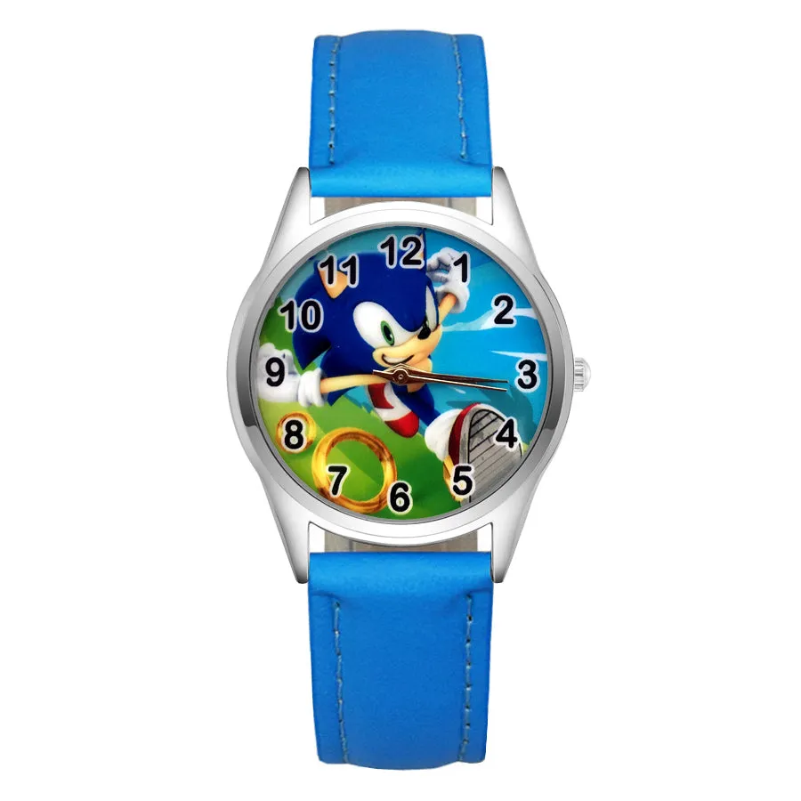 Cartoon Wrist Watches Pretty Hedgehog Style Children's Women's Students Girls Boys Quartz Leather Silicone Strap Clock