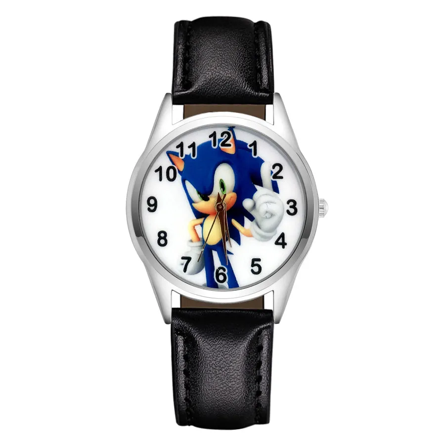 Cartoon Wrist Watches Pretty Hedgehog Style Children's Women's Students Girls Boys Quartz Leather Silicone Strap Clock