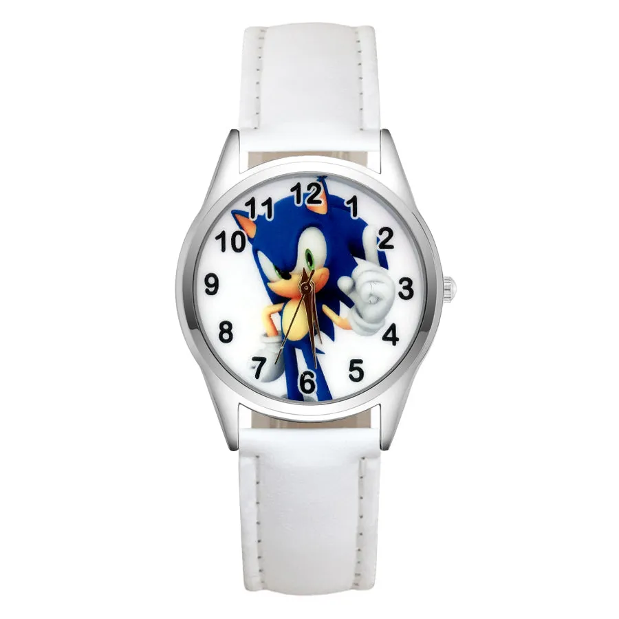 Cartoon Wrist Watches Pretty Hedgehog Style Children's Women's Students Girls Boys Quartz Leather Silicone Strap Clock