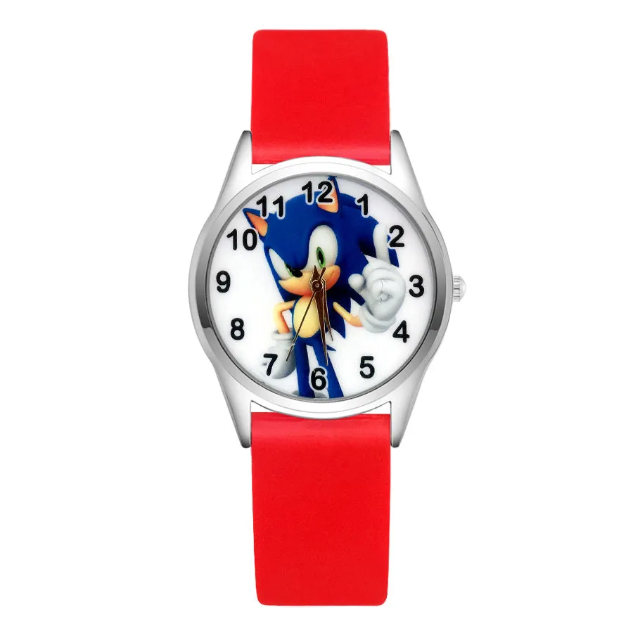 Cartoon Wrist Watches Pretty Hedgehog Style Children's Women's Students Girls Boys Quartz Leather Silicone Strap Clock