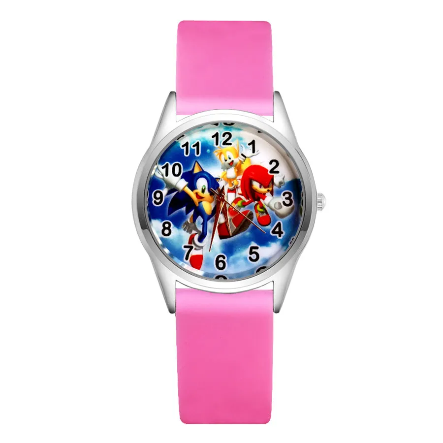 Cartoon Wrist Watches Pretty Hedgehog Style Children's Women's Students Girls Boys Quartz Leather Silicone Strap Clock