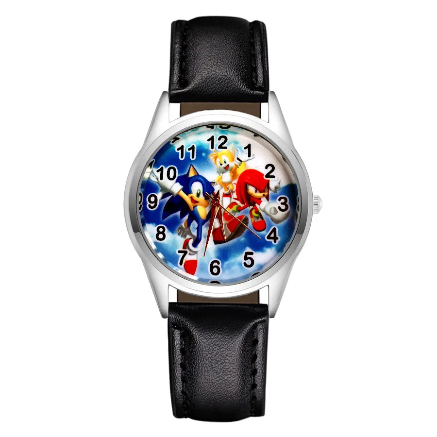 Cartoon Wrist Watches Pretty Hedgehog Style Children's Women's Students Girls Boys Quartz Leather Silicone Strap Clock