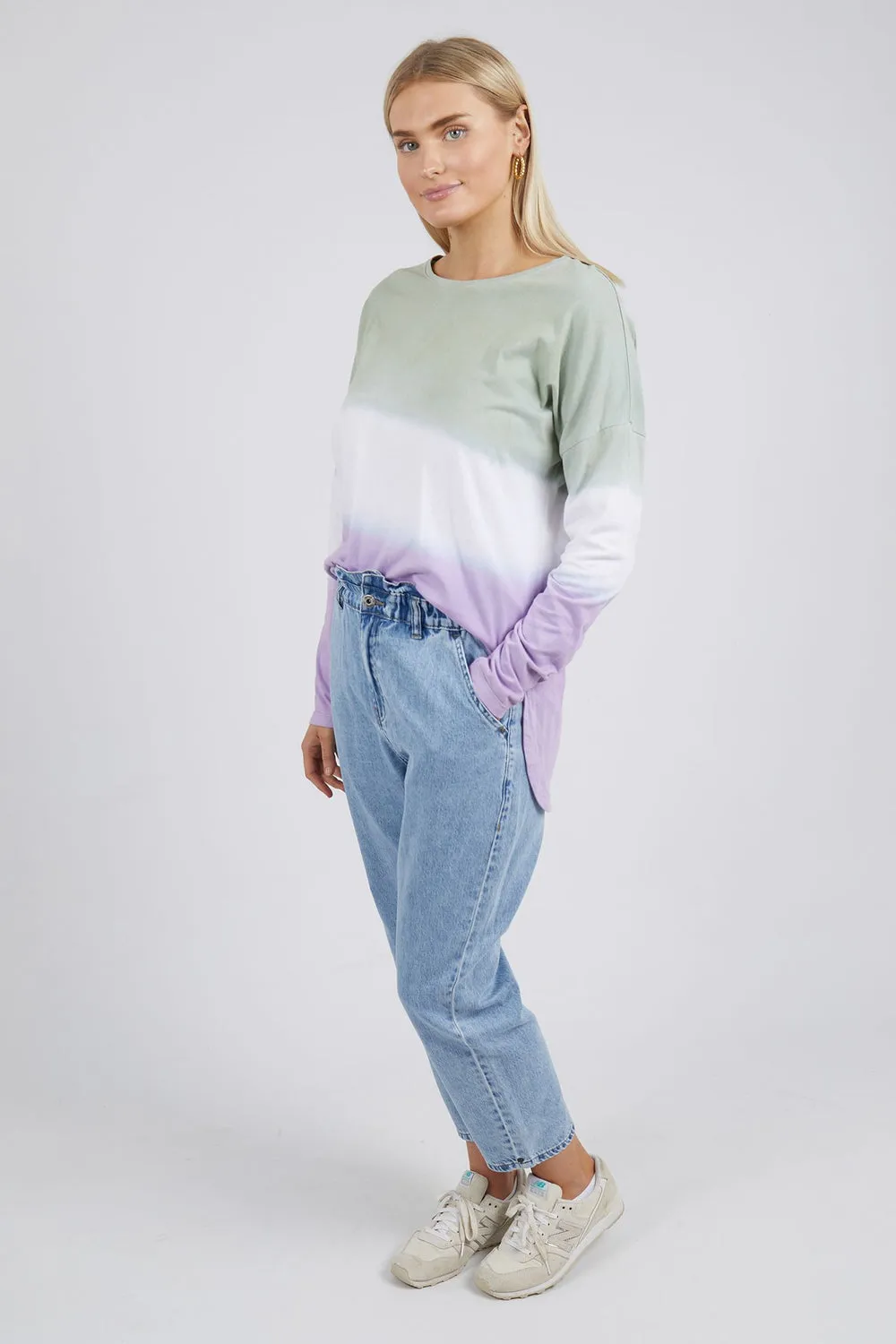 Cascade Long Sleeve Tee in Sage