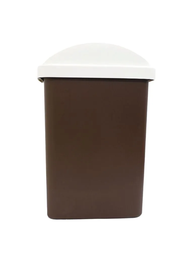 Cascade Matte Waste Bin with Swing Lid