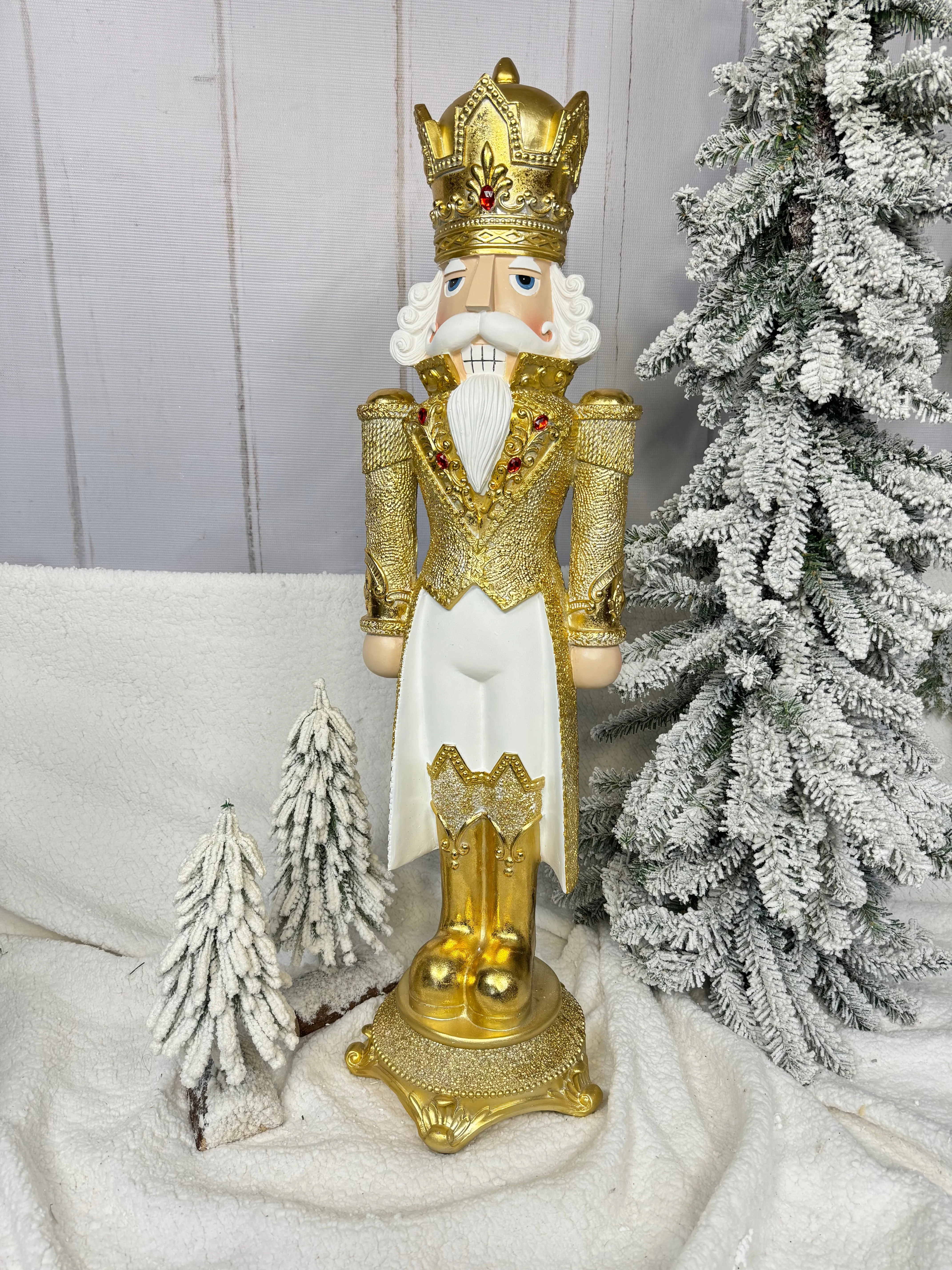 Cascanueces blanco y oro VR / Nutcrackers white and gold VR