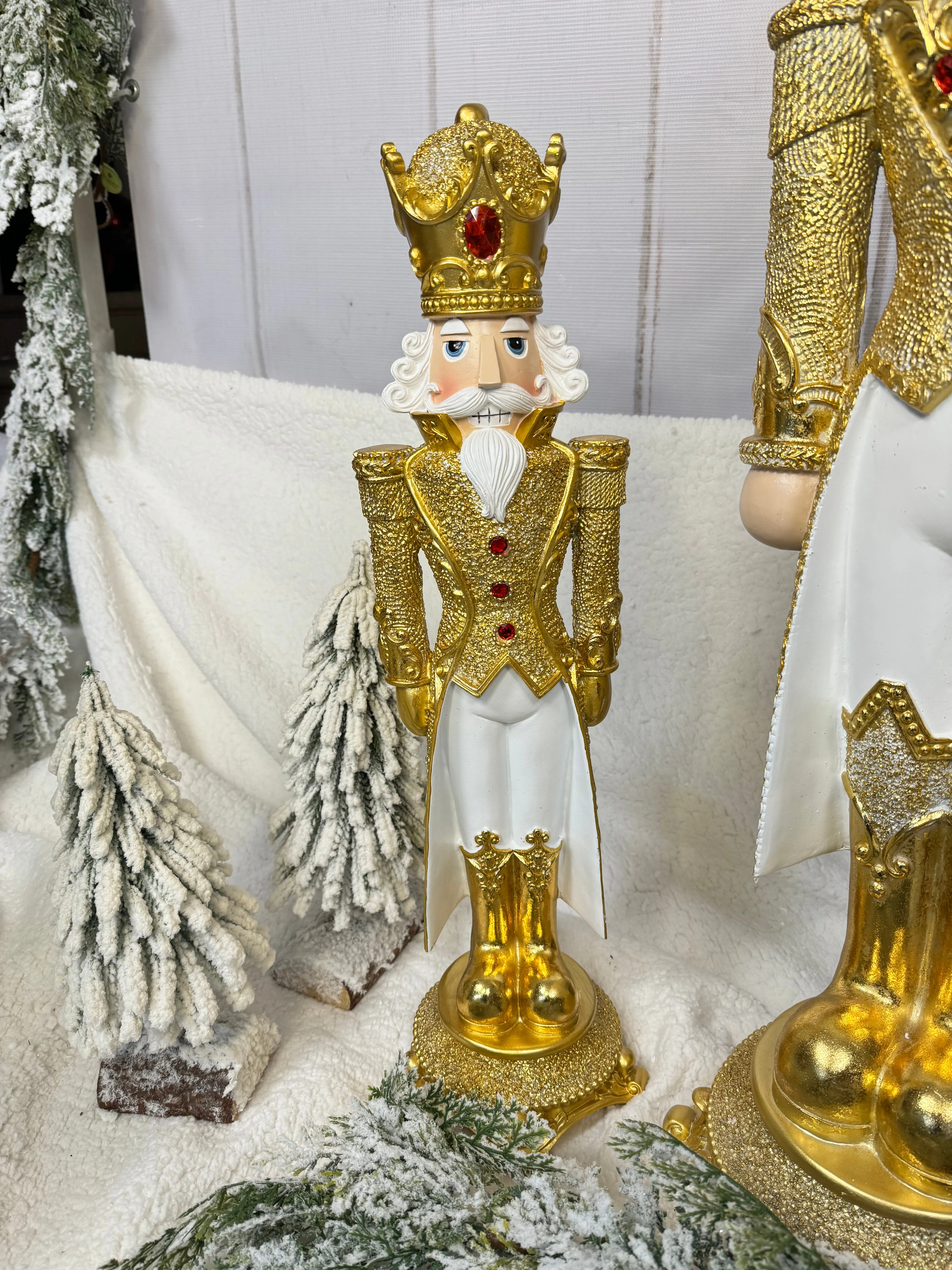 Cascanueces blanco y oro VR / Nutcrackers white and gold VR