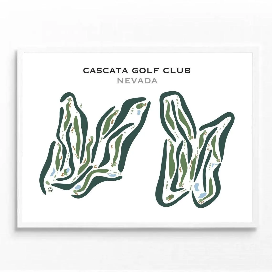 Cascata Golf Club, Nevada - Printed Golf Courses