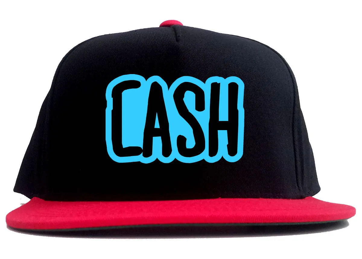 Cash Money Blue Style 2 Tone Snapback Hat