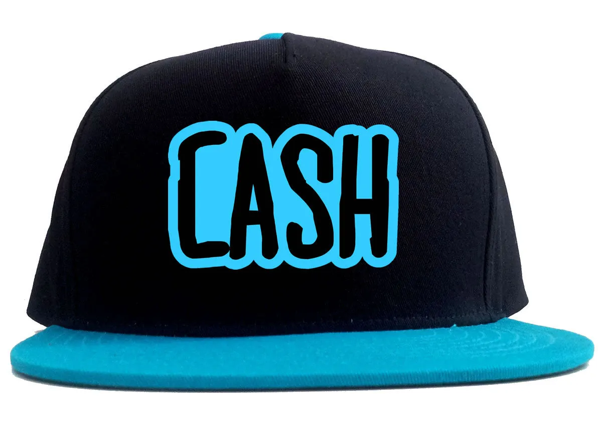 Cash Money Blue Style 2 Tone Snapback Hat