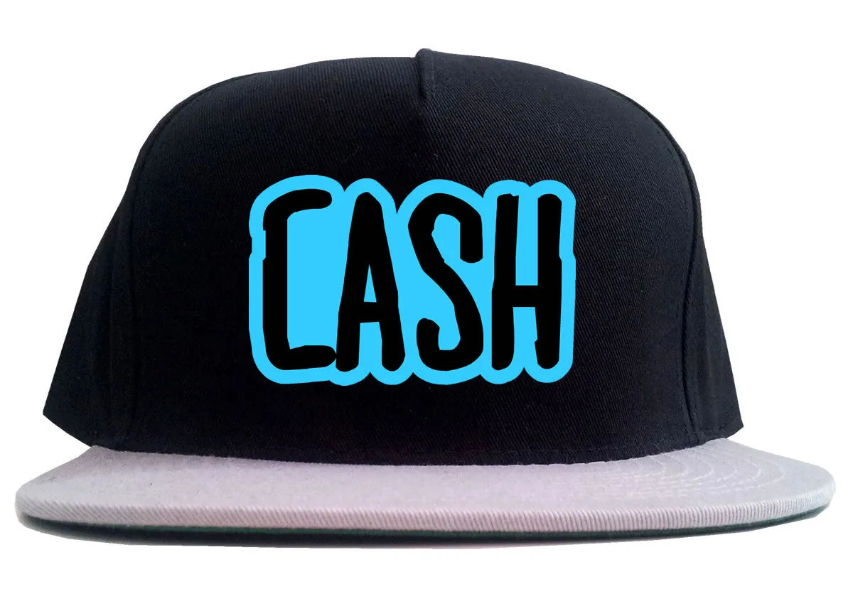 Cash Money Blue Style 2 Tone Snapback Hat