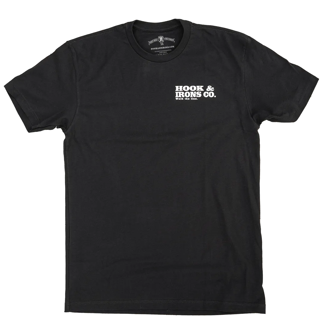 Cash - Walk The Line - Black Tee