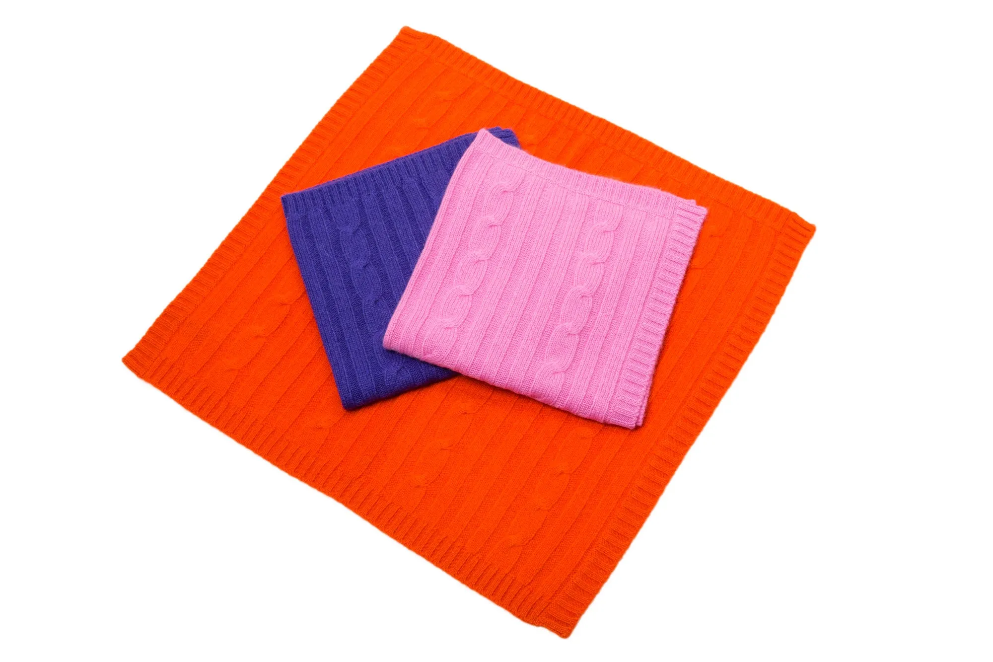 Cashmere Blanket - Orange, Purple, Lavender or Pink - Canine Styles - Dog Blanket - 4 Color Options