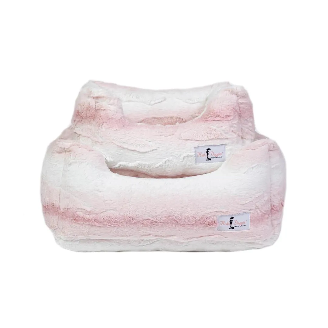 Cashmere Dog Bed Pink Angora