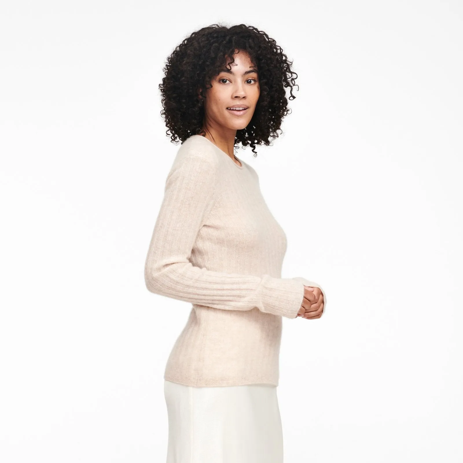 Cashmere Ribbed Sweater