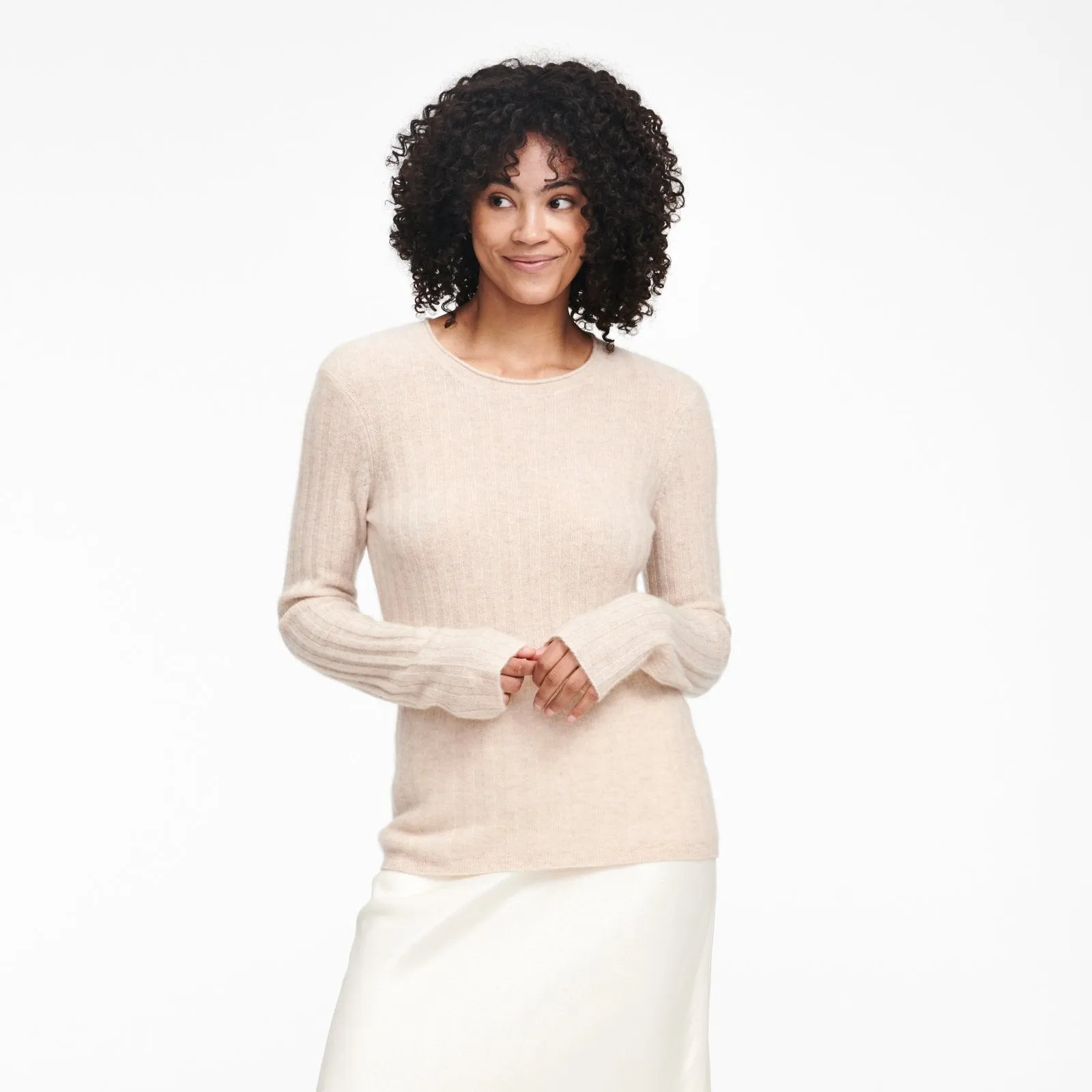 Cashmere Ribbed Sweater