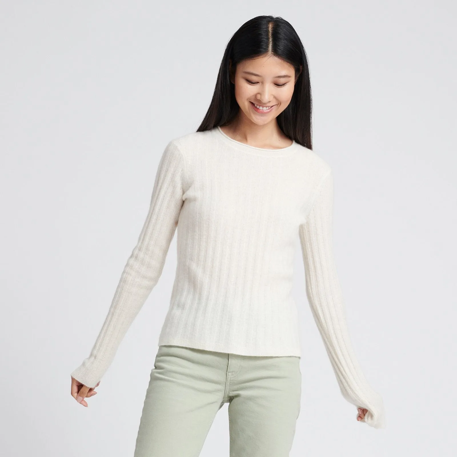 Cashmere Ribbed Sweater