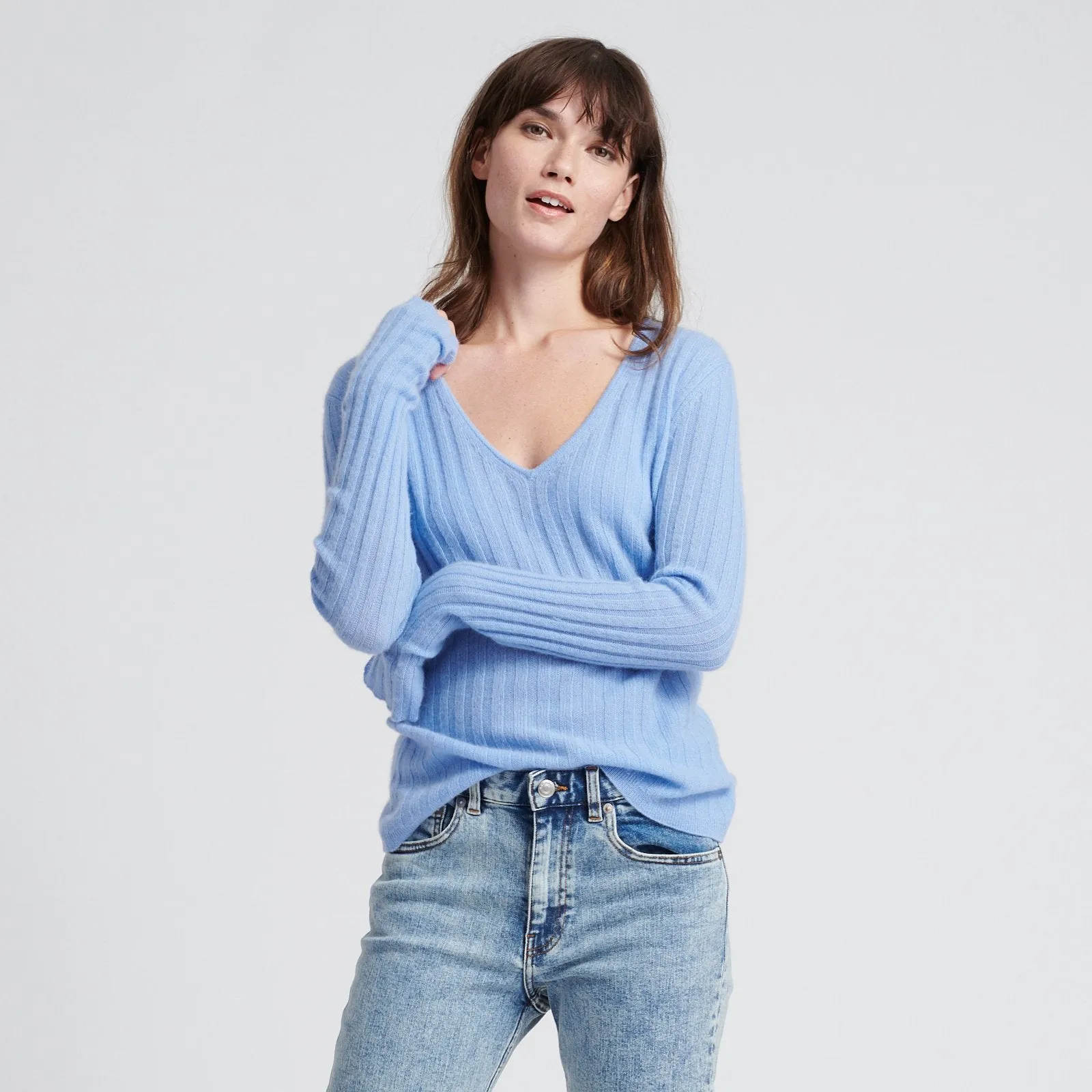 Cashmere Scoop Sweater