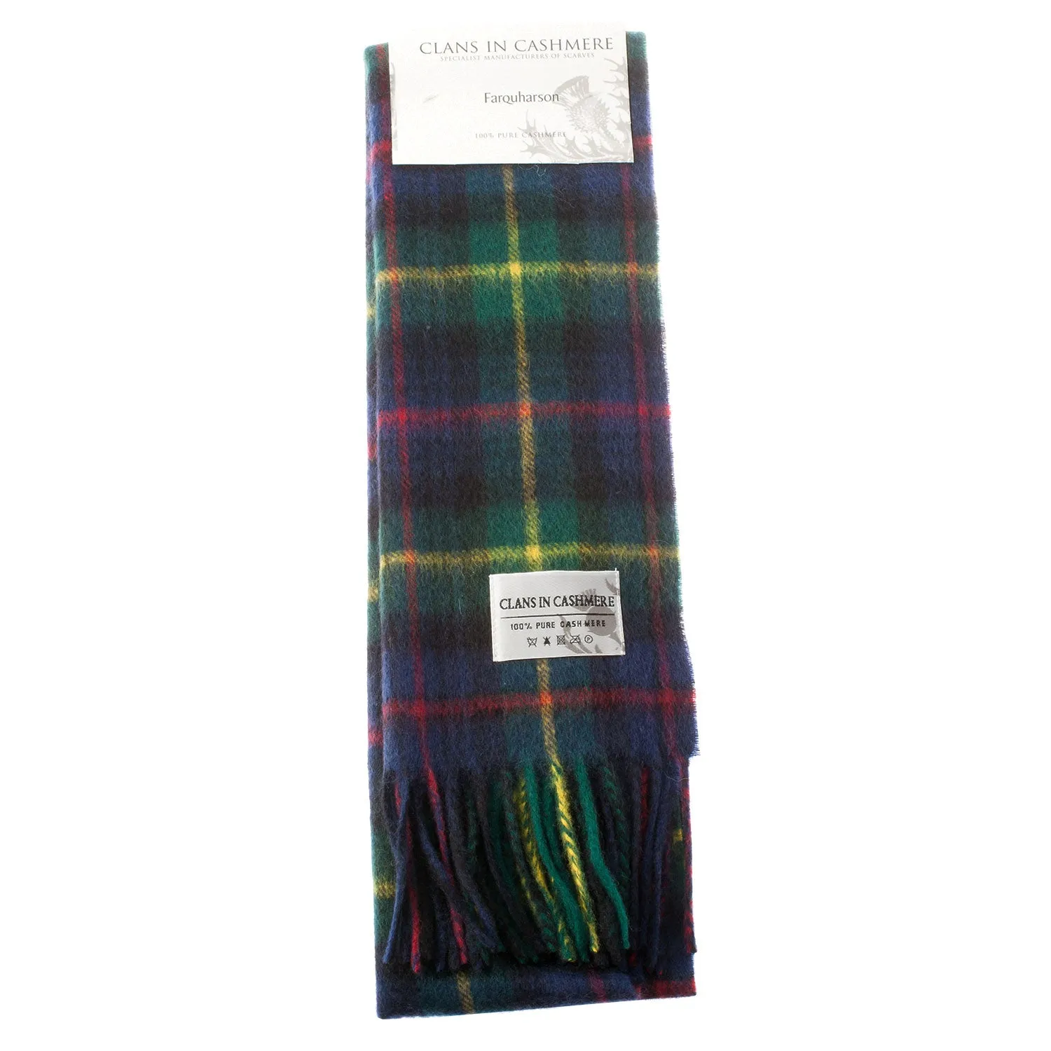 Cashmere Scottish Tartan Clan Scarf  Farquharson