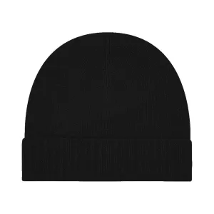 Cashmere Turn Back Hat in Black