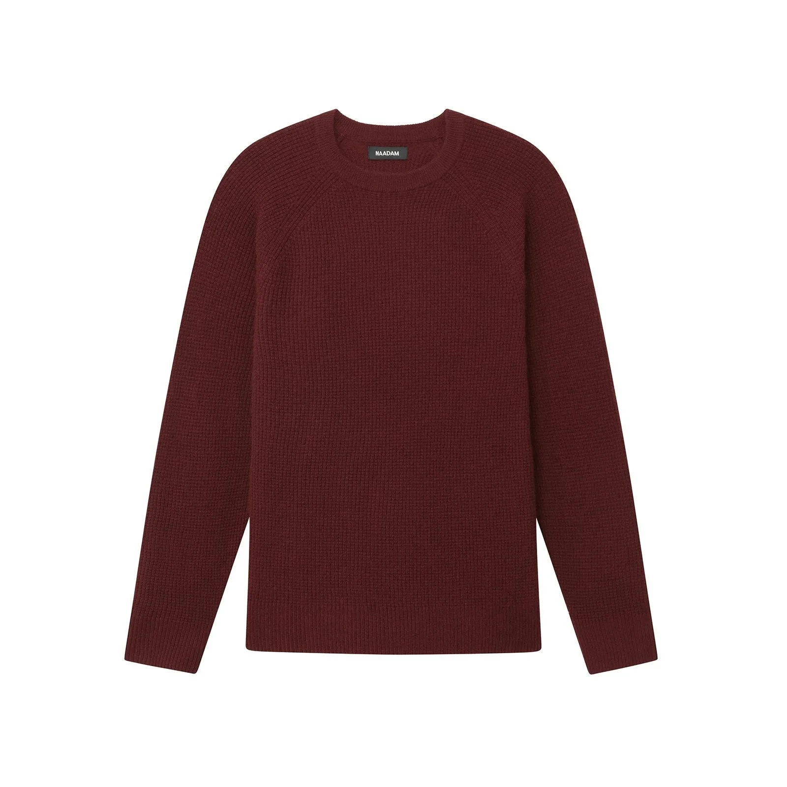 Cashmere Waffle Crewneck Sweater