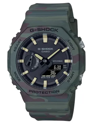 Casio G-Shock Limited Edition GREEN CAMO Set Mens Watch GAE2100WE-3A