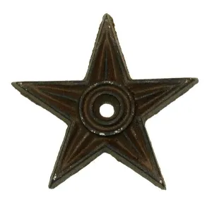 Cast Iron Star - Center Hole Medium Set of 6