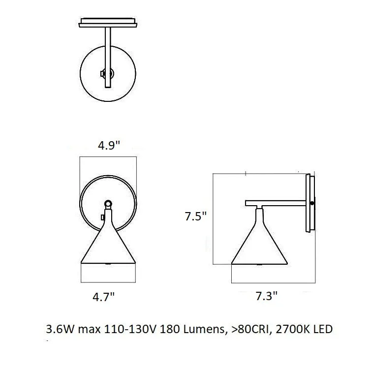 Cast LED Bathroom Vanity Light