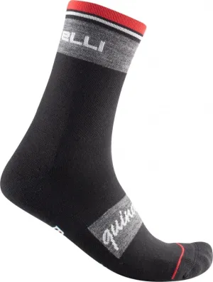 Castelli Quindici soft fietssokken soft merino zwart unisex