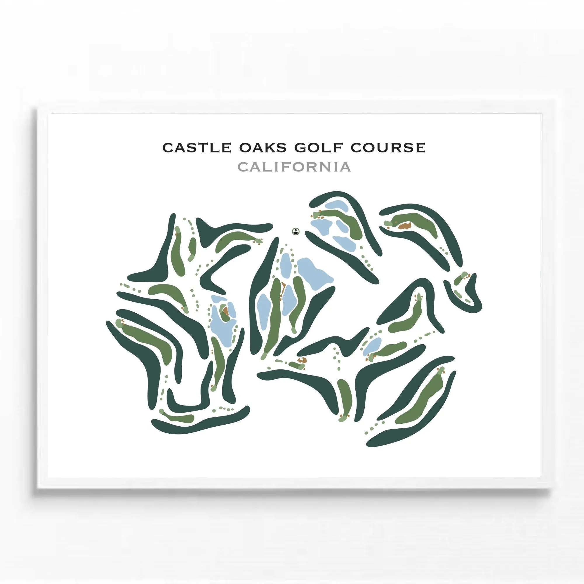 Castle Oaks Golf Course, California - Printed Golf Course