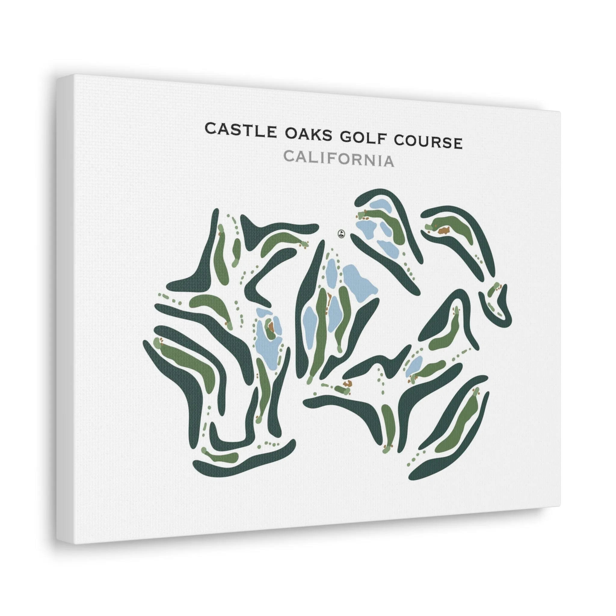 Castle Oaks Golf Course, California - Printed Golf Course