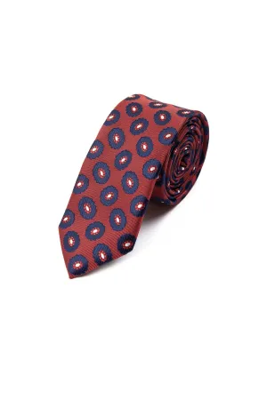 Casual 2.5-inch Red Slim Tie