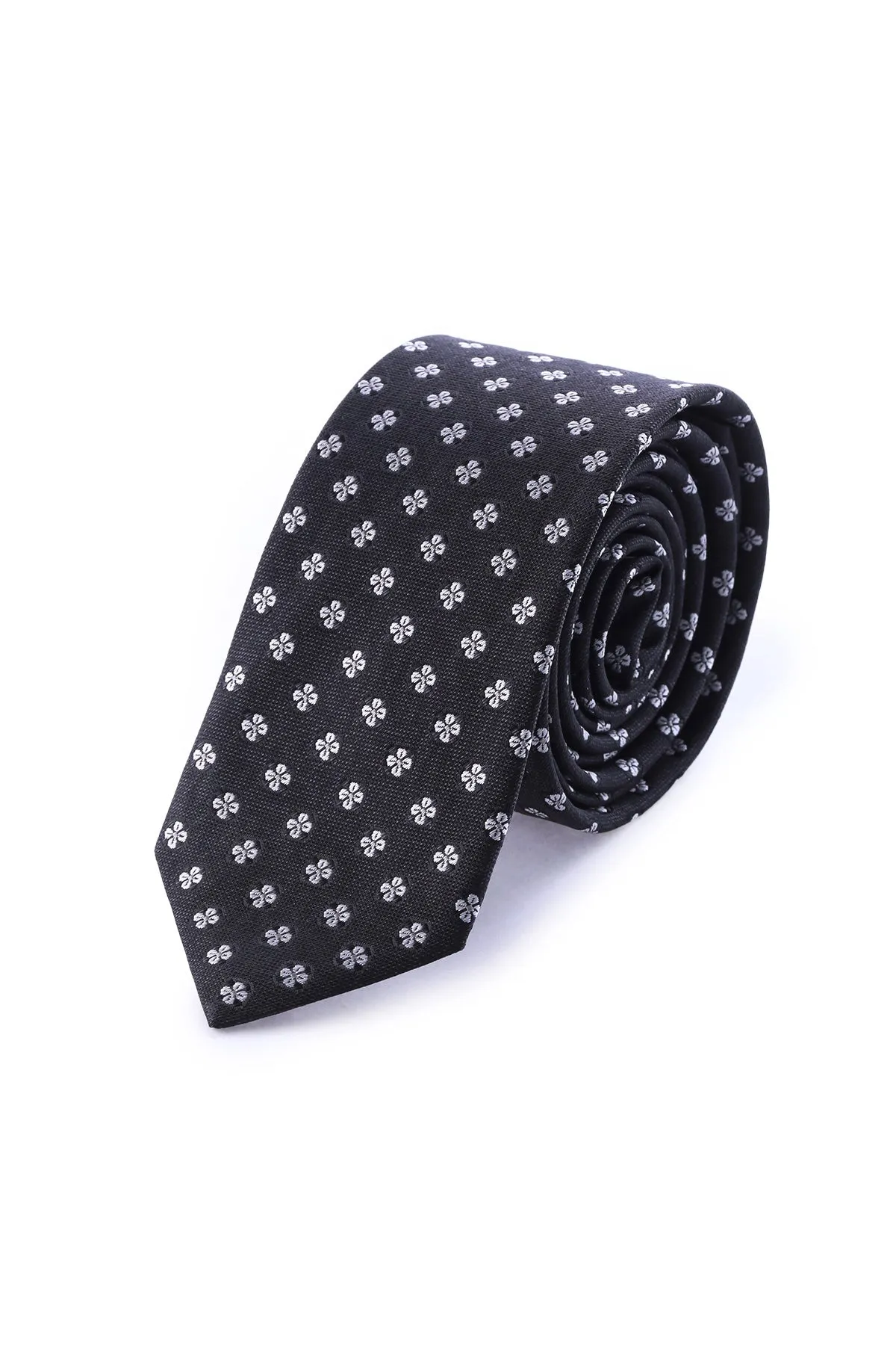 Casual 2.5-inch Slim Black Tie, Navy 15