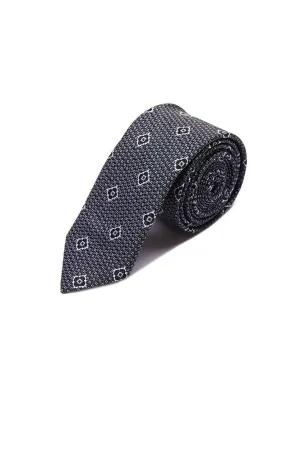 Casual 2.5-inch Slim Gold Tie, Black 71