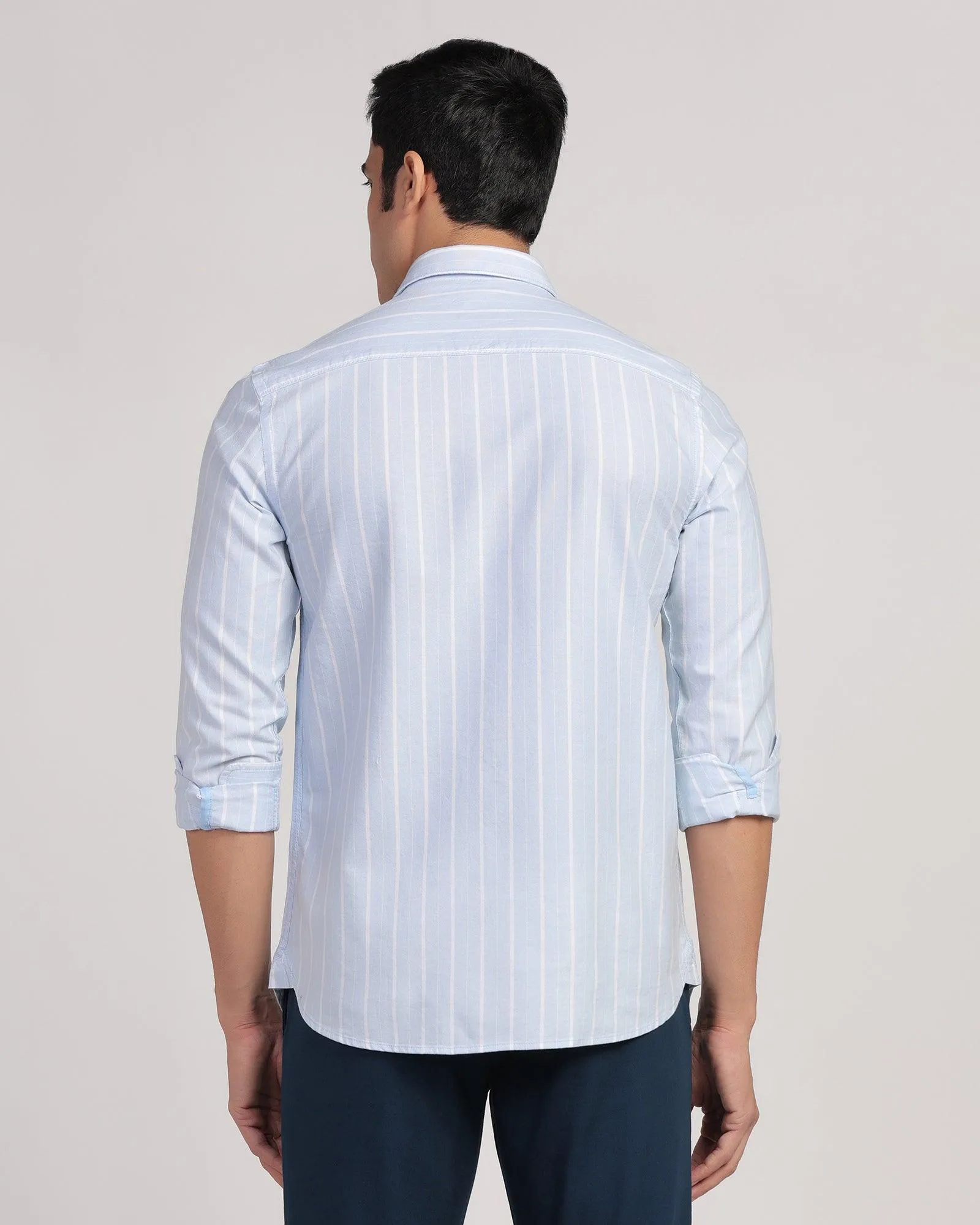 Casual Blue Stripe Shirt - Cooper