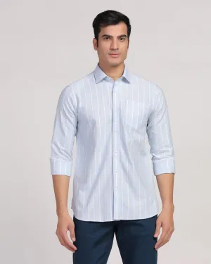 Casual Blue Stripe Shirt - Cooper