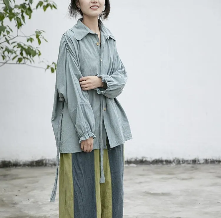 Casual Cotton Linen Shirt | Lotus