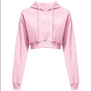 Casual Cropped Short Hooded Pullover