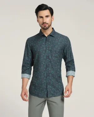 Casual Green Printed Shirt - Skye