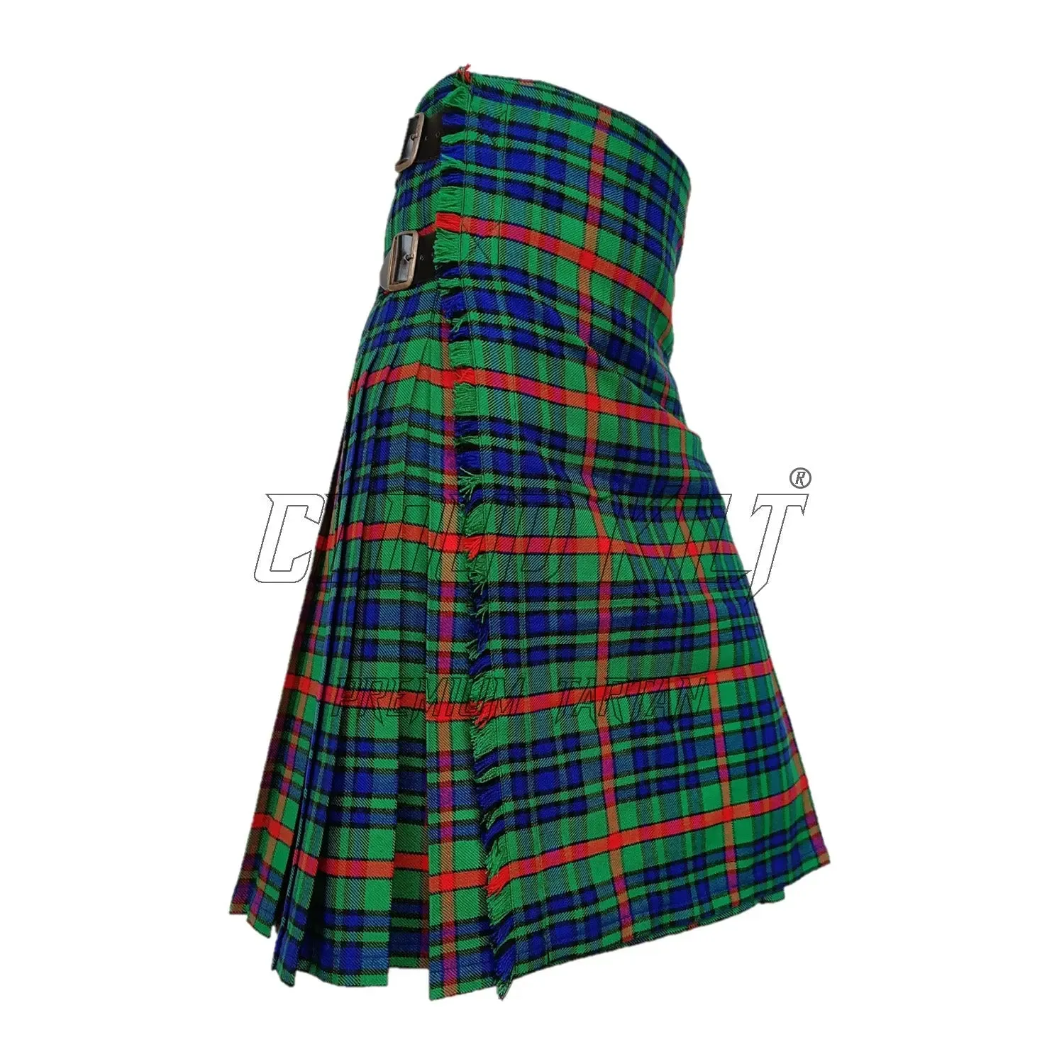 Casual Green Tartan Kilt