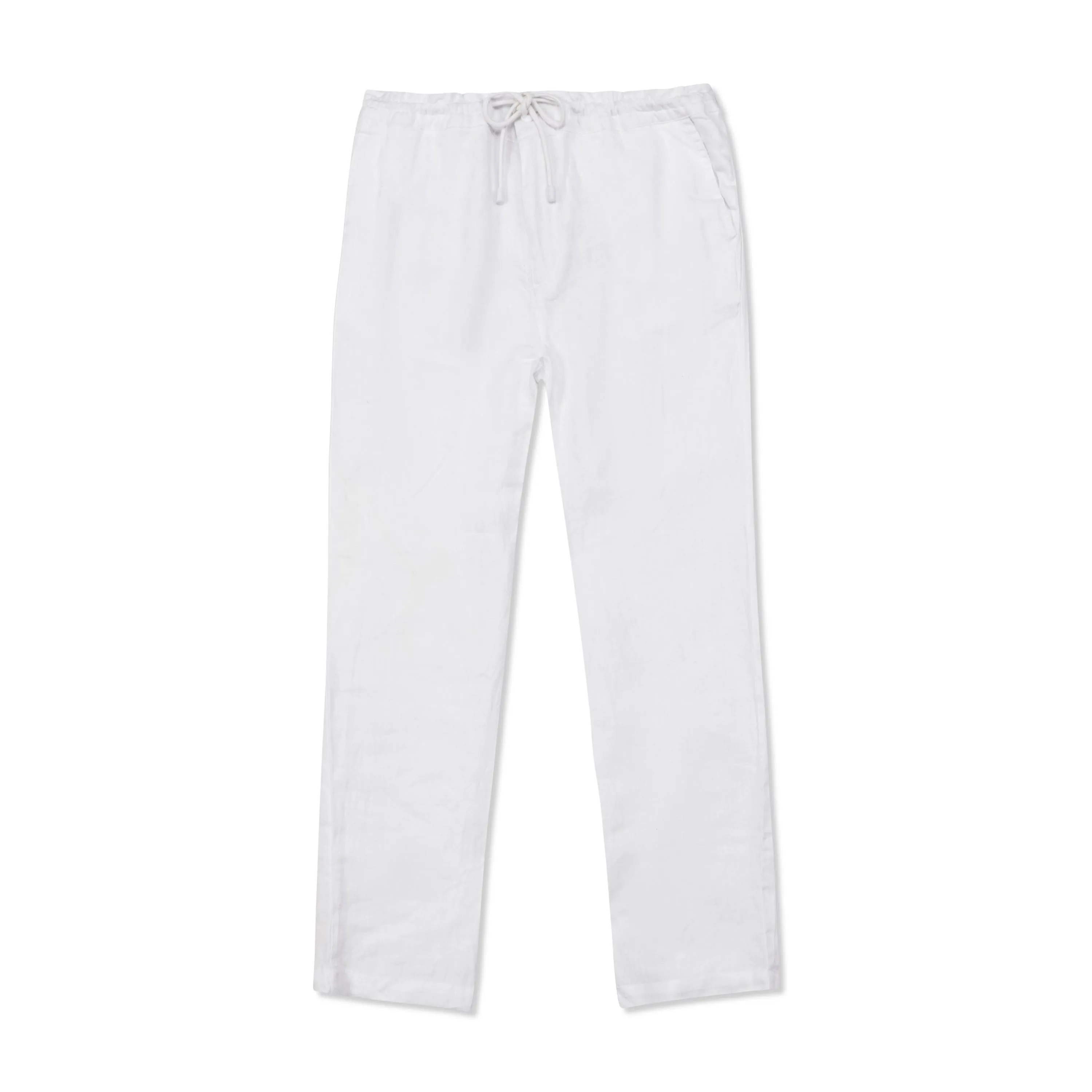 Casual Linen Pant - White