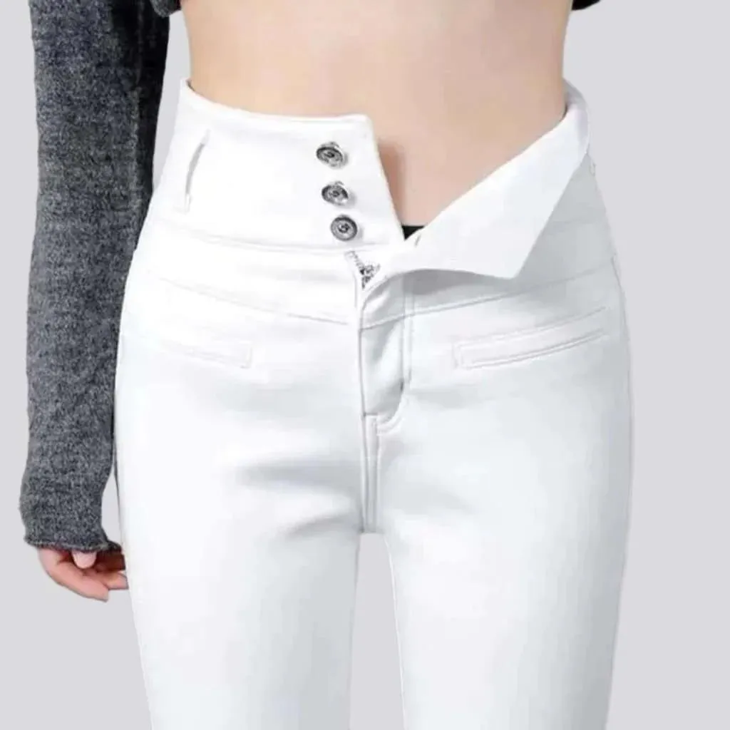 Casual monochrome jeans
 for ladies