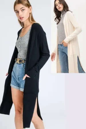 Casual Office Cardigan - Black or Butter