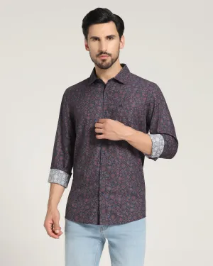 Casual Purple Printed Shirt - Skye