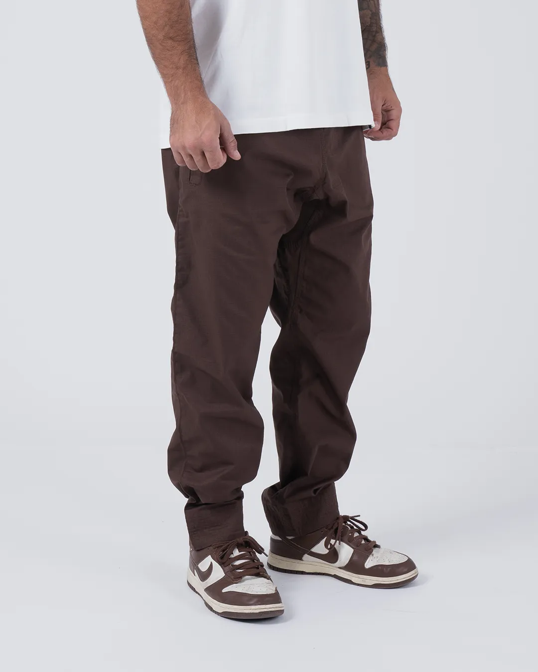 Casual Rip Stop Gi Pant - Brown