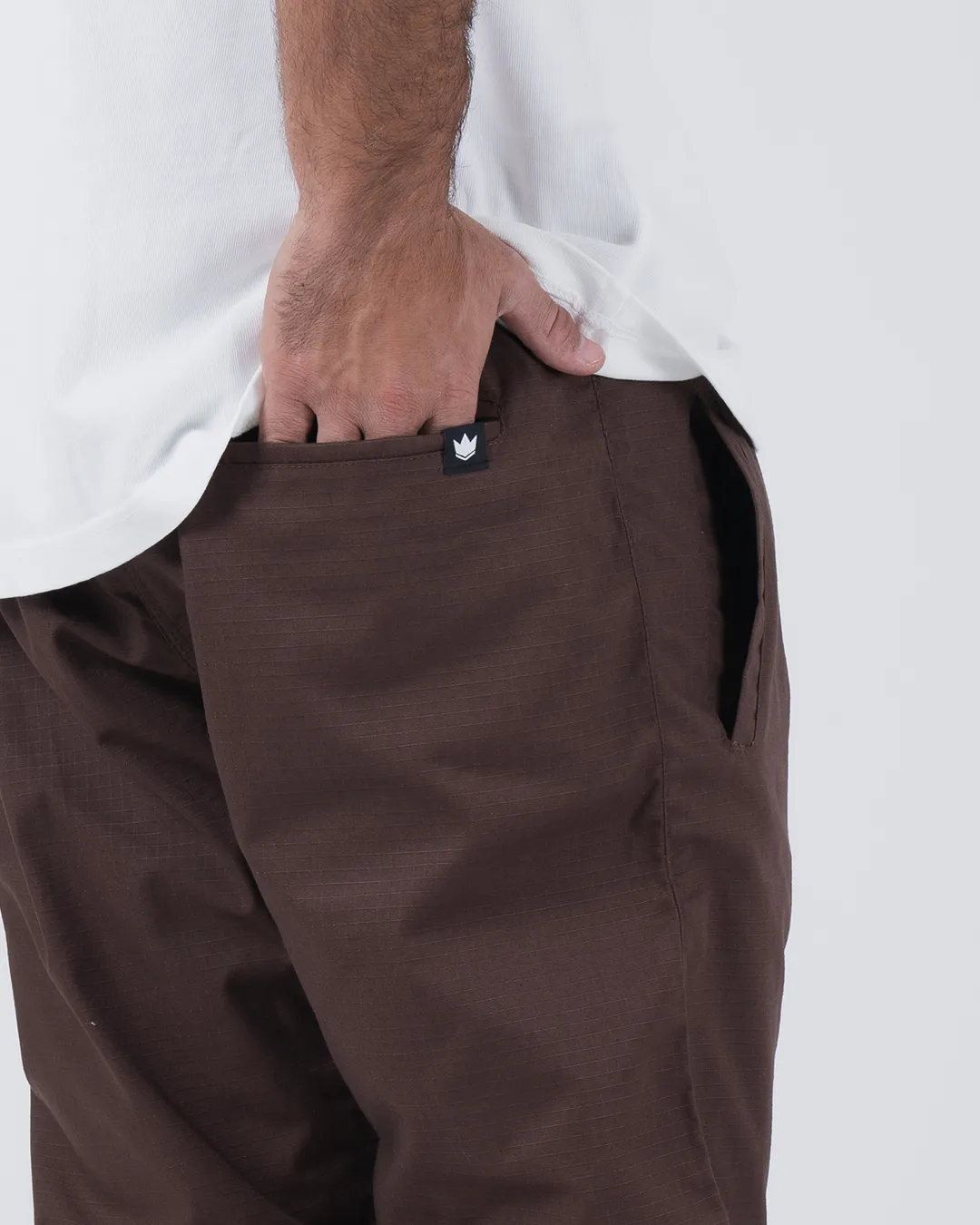 Casual Rip Stop Gi Pant - Brown